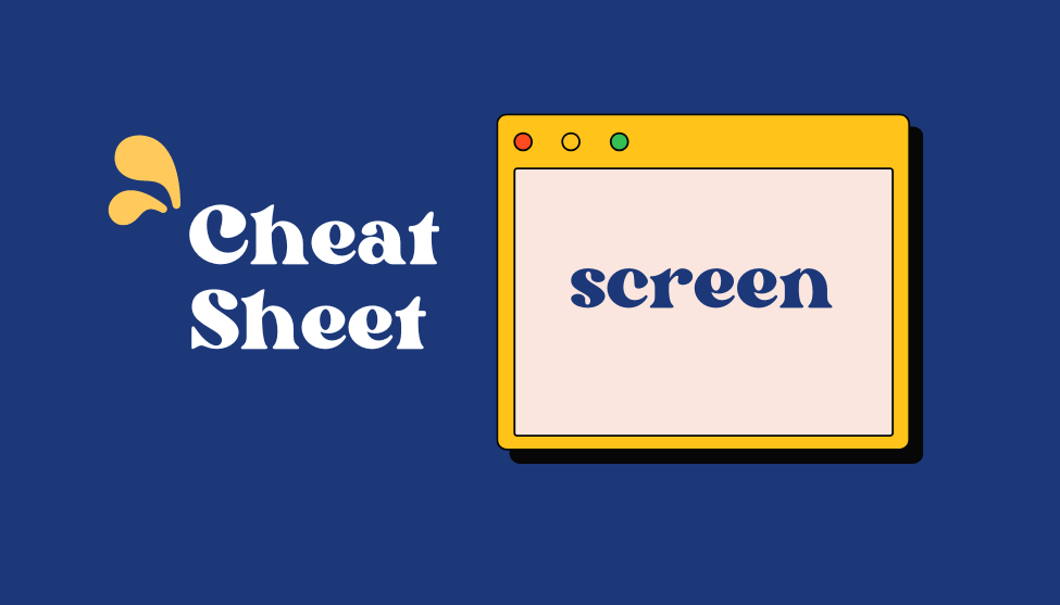 Cheat Sheet Perintah Linux - Screen